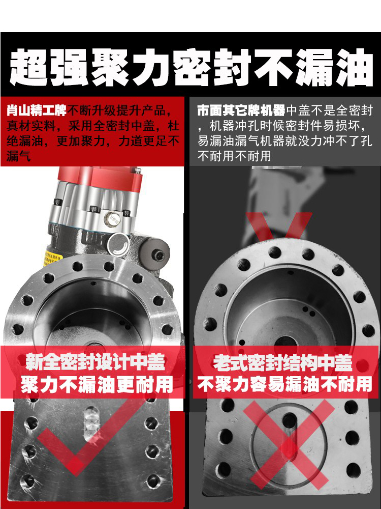 切槽钢眼不锈钢角钢断打小型手提式开孔模具高端器电动液压冲孔机 - 图0