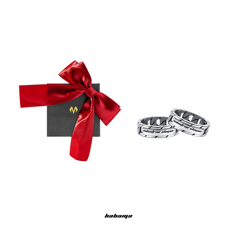 babama古巴潮牌男士小众设计戒对戒 babama戒指/指环