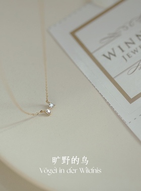 爆闪小鼻噶锁骨链~洗澡可戴！