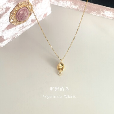 花朵项链轻奢小众高级感锁骨链