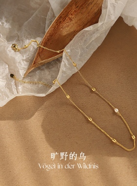 洗澡可带不掉色！钛钢镀18K金