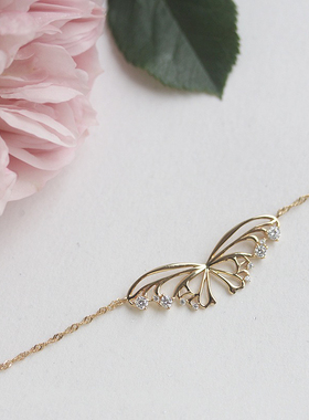 Vögel「梦蝶」S925纯银蝴蝶项链高级百搭日常送女友闺蜜生日礼物