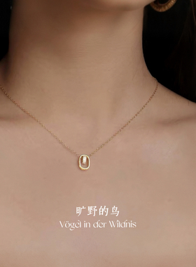 Vögel「时来运转」s925银高级感灵动爆闪转运珠圆环项链女锁骨链