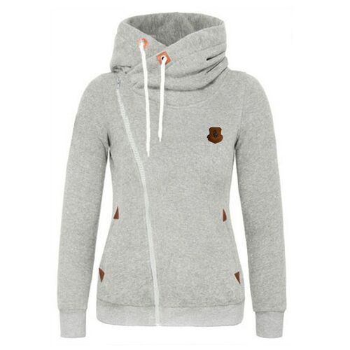 women Sweater cardigan hooded jacket fleece female 大码卫衣 - 图3