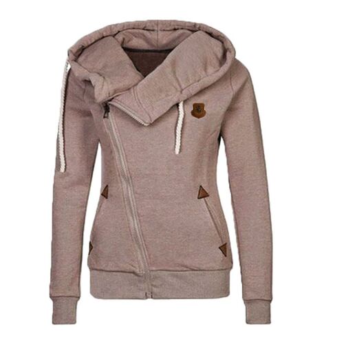 women Sweater cardigan hooded jacket fleece female 大码卫衣 - 图1