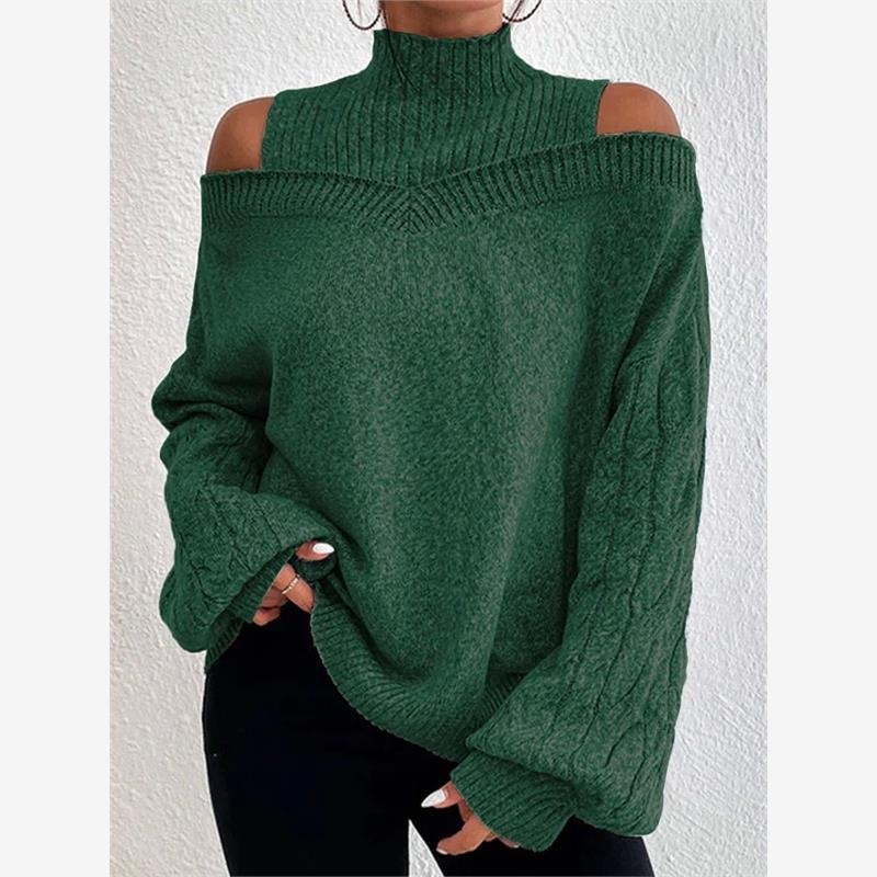 Cross border autumn solid color hollow sweater in 2022 - 图3