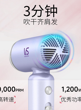 【沙宣VS旗舰】迷你便携高速电吹风负离子风筒吹风机【包装微瑕】