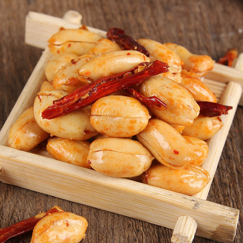 粒香酥麻辣花生米椒盐花生仁30斤整箱下酒菜油炸零食坚果散装包邮 - 图0