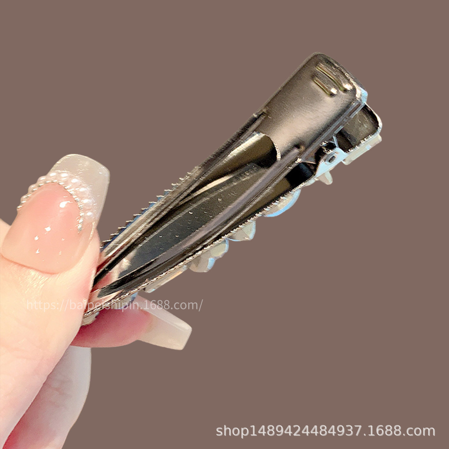 韩系满钻发夹水晶鸭嘴夹边夹刘海侧边夹子头饰碎发整理发卡子,淘宝优惠券,粉丝福利购,淘宝优惠卷