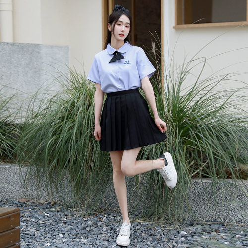 泰国泰式服装泰兰德学生校服女jk衬衫套装制服情侣原版班服学院风-图2