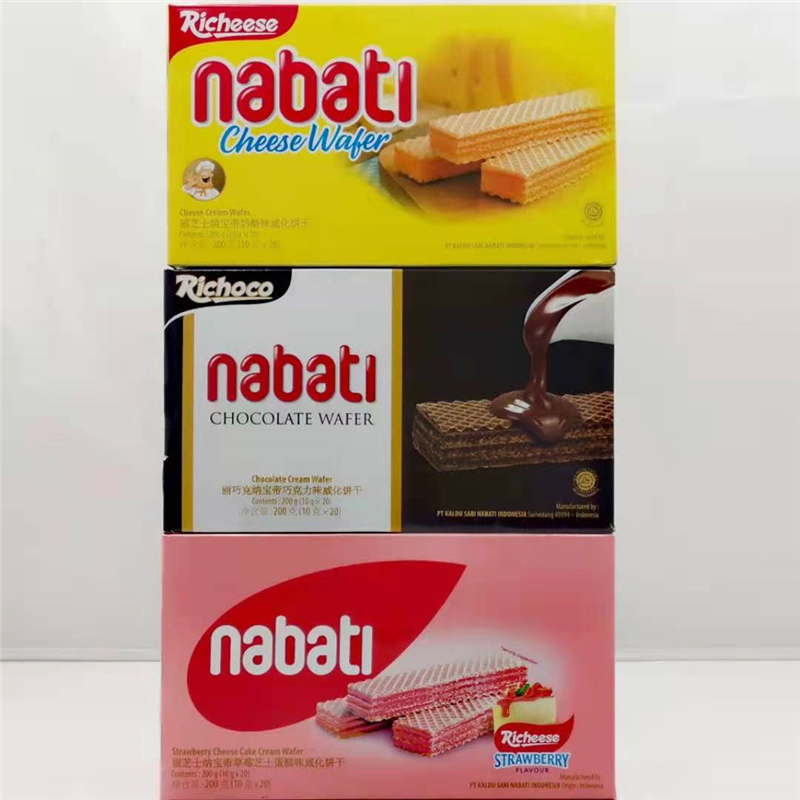 NABATI丽芝士纳宝帝威化饼干 印尼进口 200g发3盒包邮 多种口味 - 图2