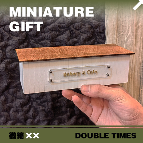 1:12娃娃屋迷你超市微缩食玩模型摆件场景配件桌子面包架展示柜 - 图0