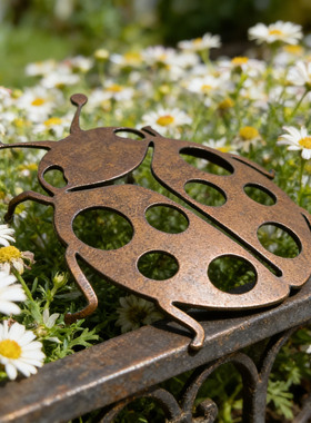 金属瓢虫花盆挂件壁挂式装饰