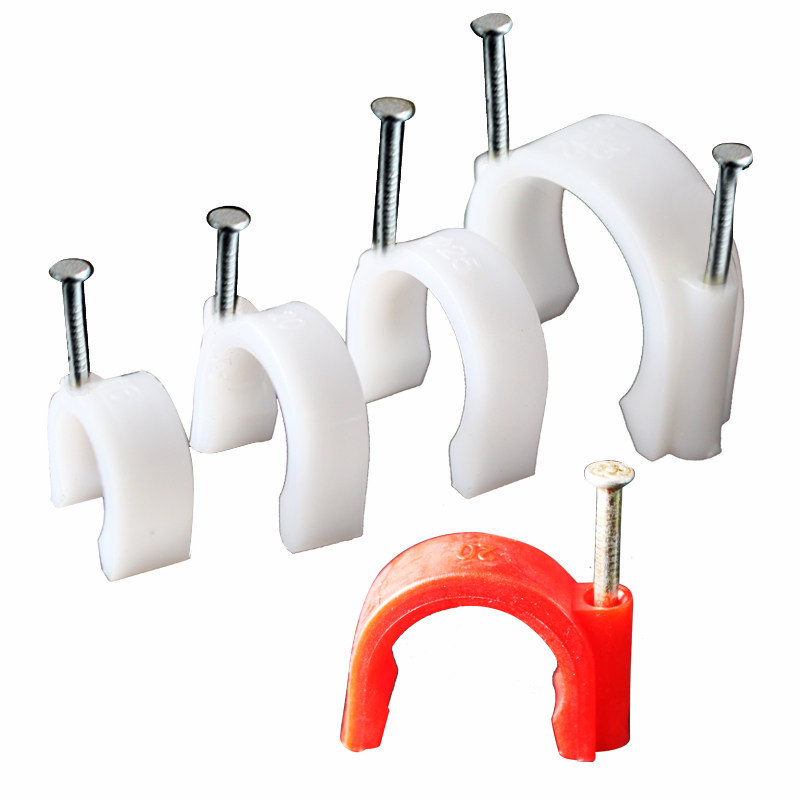 PVC线管卡16 20 25 32 40白色钉卡管卡线卡边卡电线管卡特种钢钉 - 图3