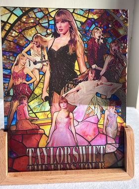 霉霉Taylor Swift 泰勒斯威夫特仿琉璃彩玻摆件周边新年生日礼物
