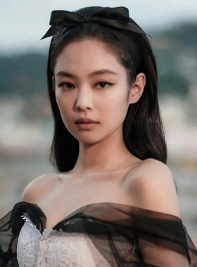 Jennie金智妮同款黑色蝴蝶结发箍