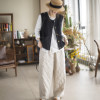 Camiyu vest for women spring and autumn new women's sleeveless vest versatile retro solid color casual women's top vest