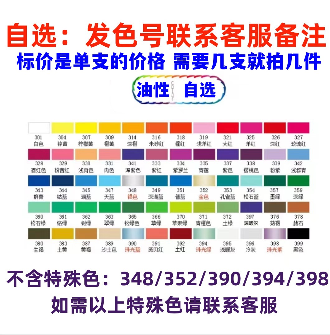 德国辉柏嘉经典油性彩铅单支补色红色蓝色黑色铅笔人物肤色绘填色-图0