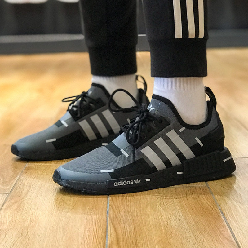 阿迪达斯三叶草男女鞋2021秋新款NMD_R1运动休闲鞋GZ7946 GZ7947 - 搜又搜