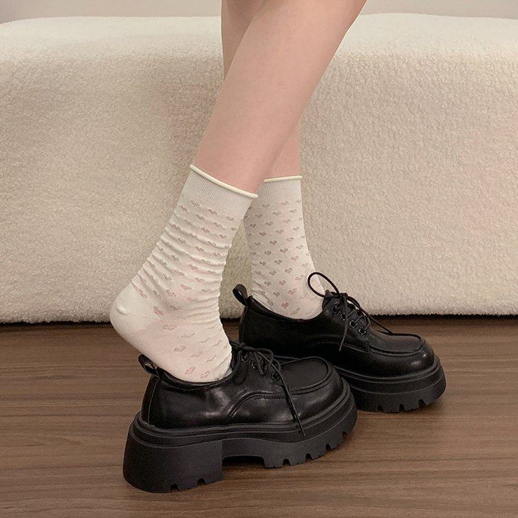 时尚黑色系带乐福鞋女英伦风复古小皮鞋2026春季新款百搭玛丽珍鞋,淘宝优惠券,粉丝福利购,淘宝优惠卷