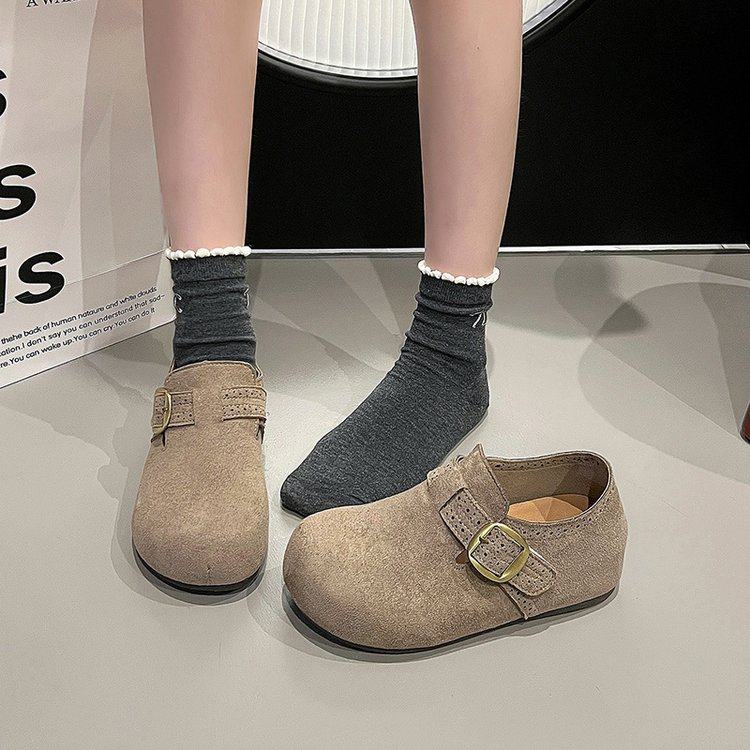 厚底百搭勃肯鞋女2026新款春秋季内增高乐福豆豆鞋增高防滑单鞋子,淘宝优惠券,粉丝福利购,淘宝优惠卷