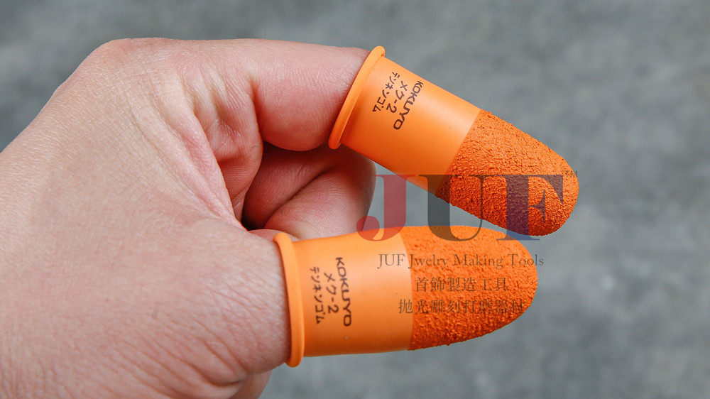 日本进口 橡胶防护手指套 抗菌橡胶皮涂层胶指套 单只/整盒 - 图1