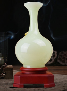 琉璃家和富贵花瓶摆件客厅装饰品景泰蓝工艺送朋友搬家礼物