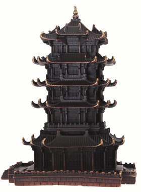 武汉黄鹤楼湖立体模型摆件