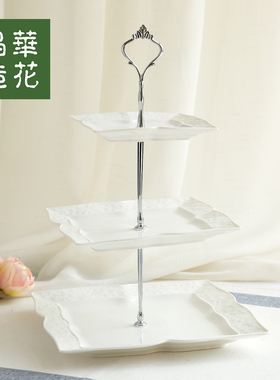 甜品蛋糕玻璃花器水果台装饰摆件
