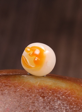 12mm老型珠正宗新疆和田玉白玉籽料悟道单珠散珠手串配珠锁骨链