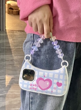 亚克力亮晶晶人鱼姬爱心饰品配件