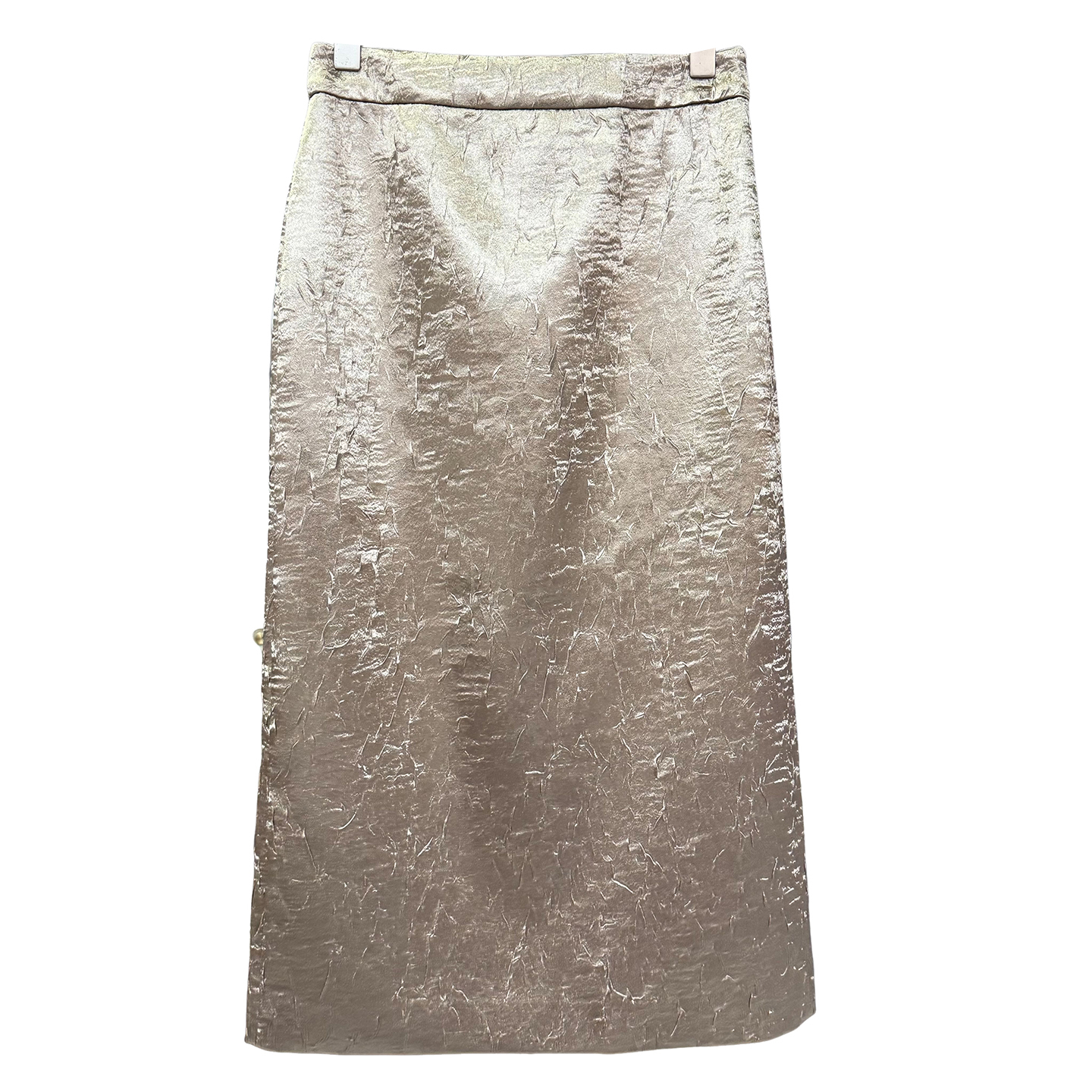 咆哮推荐！美得发光！褶皱肌理高腰包臀开叉半身裙女   K1058~ZY - 图3