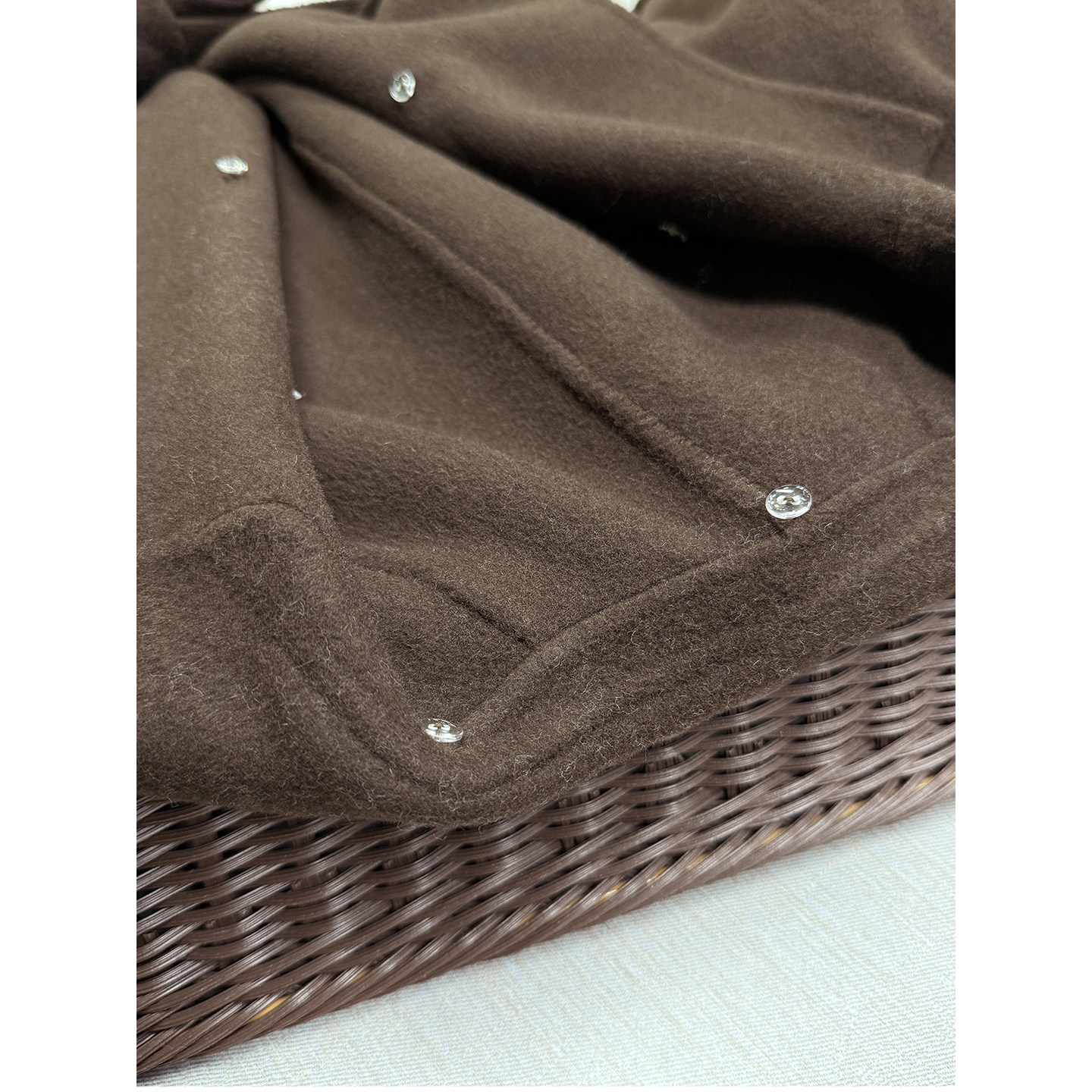 大厂柜款jin口料！羊绒羊毛双面呢可拆连帽大衣外套女 M802512~JS,淘宝优惠券,粉丝福利购,淘宝优惠卷