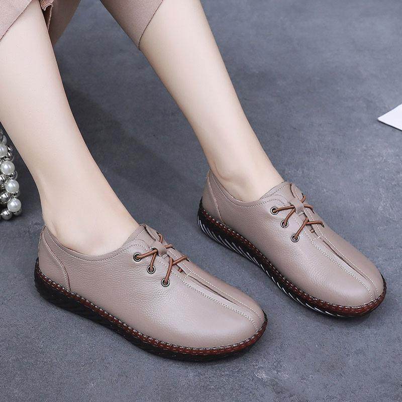 春秋中老年妈妈鞋真皮软底防滑舒适不累脚女鞋深口四季单鞋休闲鞋,淘宝优惠券,粉丝福利购,淘宝优惠卷