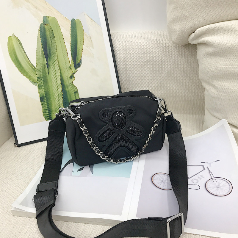 亮片卡通小熊迷你小方包女2024新款带链条手机包宽肩带斜挎小挎包,淘宝优惠券,粉丝福利购,淘宝优惠卷