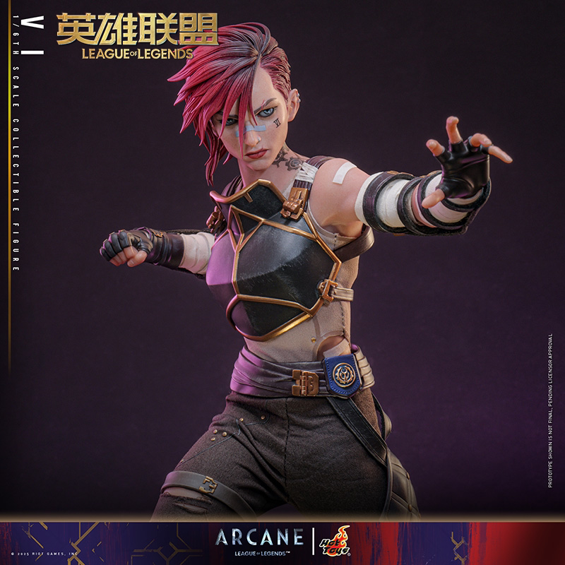 英雄联盟手办【预定】英雄联盟 HotToys联名款1/6双城之战蔚手办 大型摆件游戏