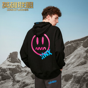 英雄联盟 X Beaster联名LOL超类角色卡通印花卫衣炸街帅气帽衫潮