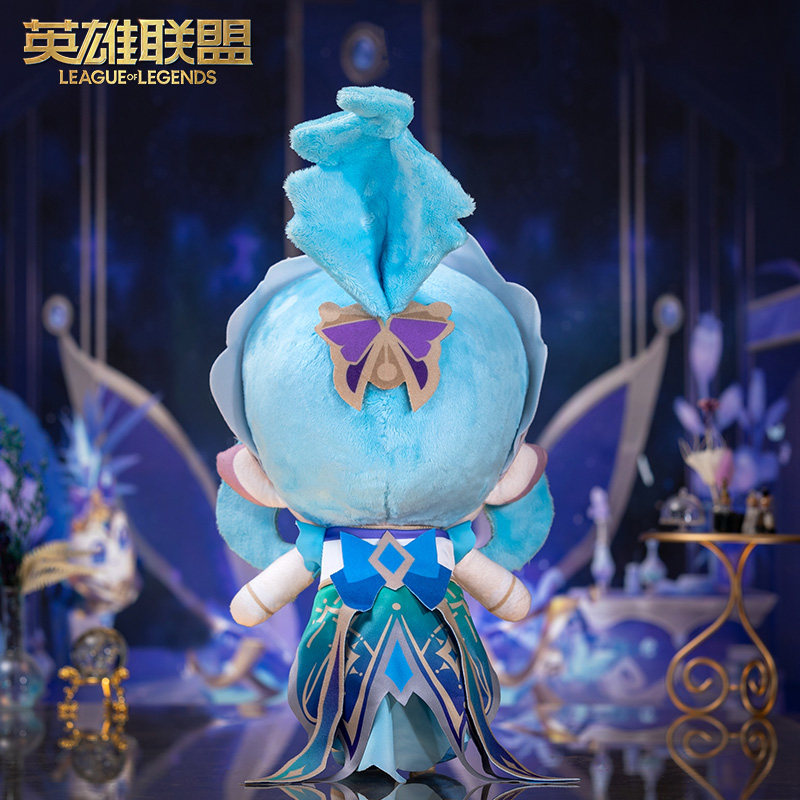 英雄联盟玩偶英雄联盟香水宝石风暴之怒 迦娜毛绒玩偶钥匙扣手机支架系列