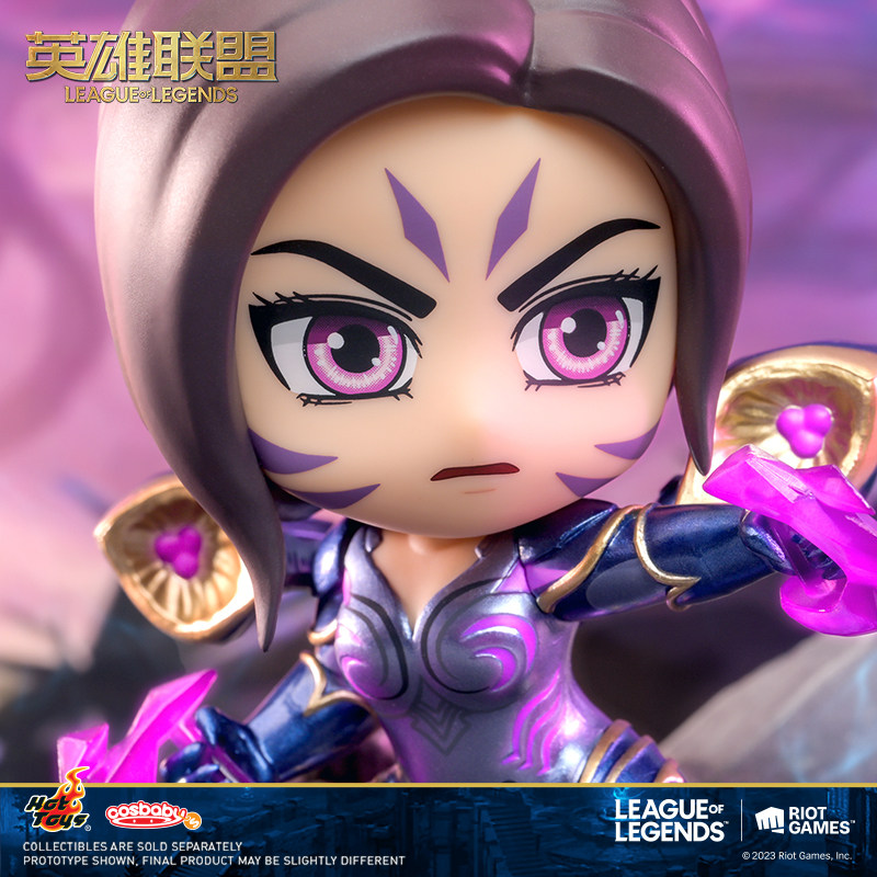 英雄联盟手办英雄联盟Hot Toys 联名款卡莎 艾希 Cosbaby迷你人偶手办摆件