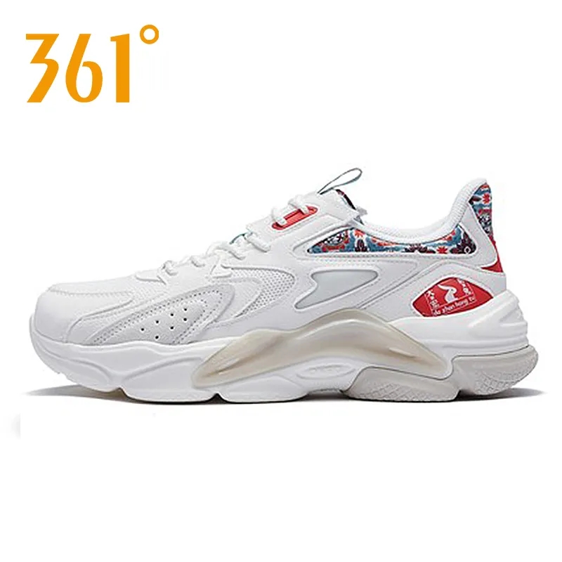 361度男鞋运动鞋跑步鞋361春秋网面休闲鞋透气复古文化鞋老爹鞋男 - 图2