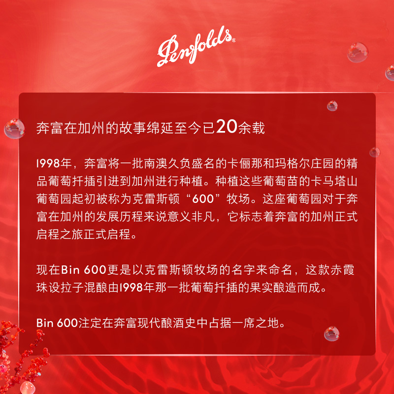 奔富BIN600红酒礼盒装赤霞珠进口葡萄酒送礼干红正品官方旗舰店 - 图2