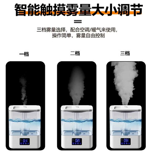 志高加湿器家用静音卧室小型大喷雾容量空调内孕妇婴儿空气香薰机 - 图0