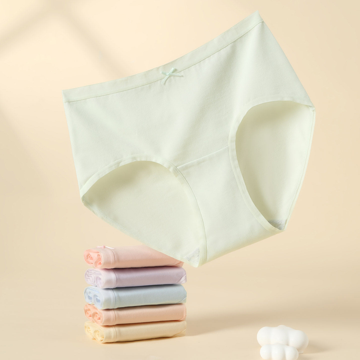 芬腾可安A类10A抑菌6条装高腰三角裤子女士内裤女加长纯棉底裆,淘宝优惠券,粉丝福利购,淘宝优惠卷