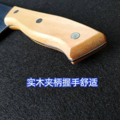塘村黄氏刀具专业切肉刀夹柄分肉割蜂蜜肉夹馍刀猪肉弯刀多用途刀 - 图2