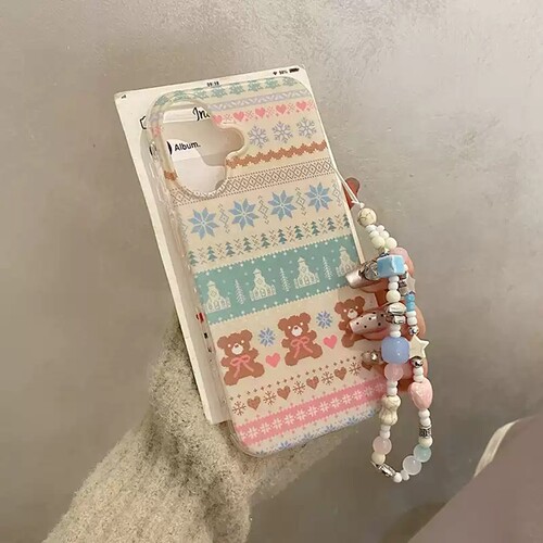 新款创意iphone15promax手机壳14可爱卡通适用苹果13小熊15防摔16 - 图3