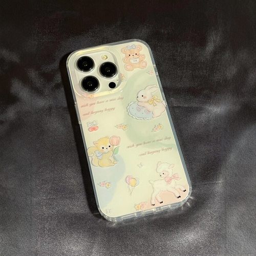 网红可爱小熊iPhone15手机壳14promax卡通适用苹果13新款12创意16 - 图2