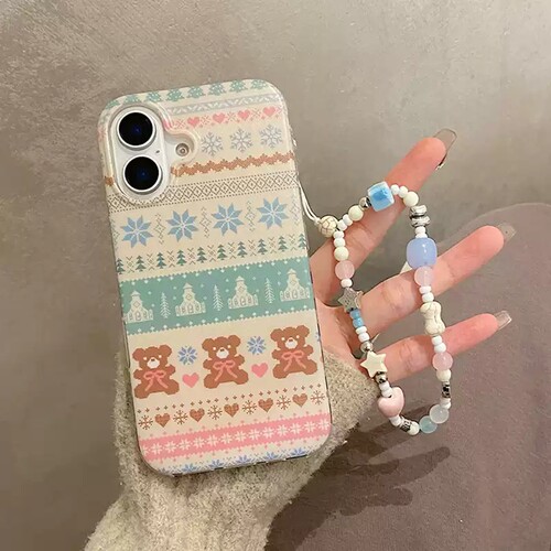 新款创意iphone15promax手机壳14可爱卡通适用苹果13小熊15防摔16 - 图2
