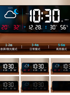WIFI联网对时数字时钟挂钟