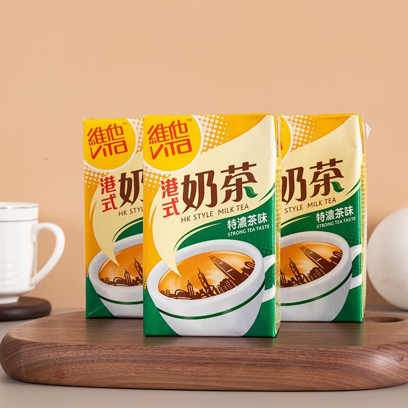 香港版饮品维他VITA港式原味奶茶锡兰红茶特浓奶茶饮料250ml*24盒 - 图1