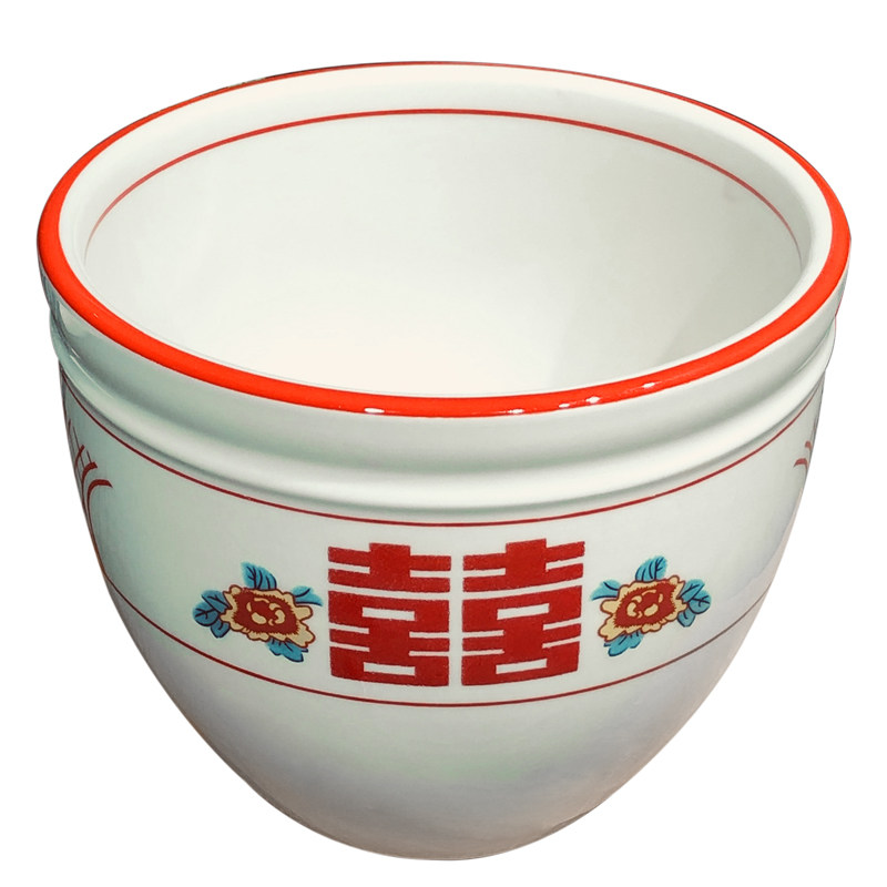 红双喜陶瓷商用摆台碗勺碟套装釉下彩餐饮饭店红色中式杯子复古